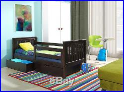 New Bunk Beds Wenge Adult Size Wooden Children Mattresses And Storage Drawers