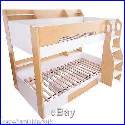 New in Flair Furnishings Flick Wooden Bunk Bed With Storage Free Delivery