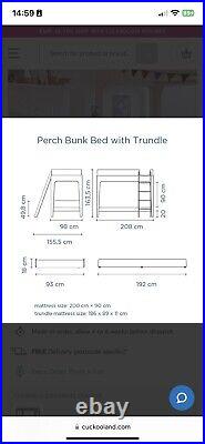 Oeuf Perch Bunk Bed White & Birch