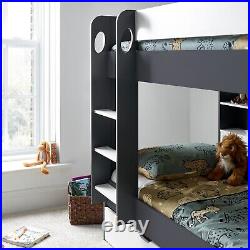 Olly Grey And White Wooden Storage Bunk Bed