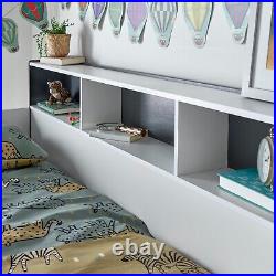 Olly Grey And White Wooden Storage Bunk Bed