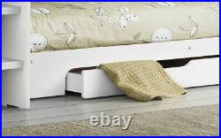 Orion Bunk Bed Pure White Childrens Kids Bed 2 Man Delivery by Appointment