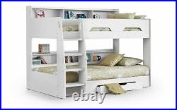 Orion Bunk Bed Pure White Childrens Kids Bed 2 Man Delivery by Appointment