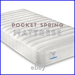 Oscar Quadruple Sleeper 4FT Solid Wood Pine Bunk Bed 2x Mattress
