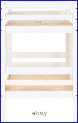 Panama 3ft Single Bunk Bed Frame in White Finish