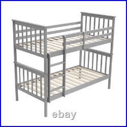 Panana 3ft Single Bunk Bed Wooden Pine Frame with Stair, Can Split into 2 Beds