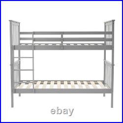 Panana 3ft Single Bunk Bed Wooden Pine Frame with Stair, Can Split into 2 Beds