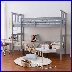 Panana 3ft Single Bunk Bed Wooden Pine Frame with Stair, Can Split into 2 Beds