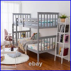 Panana 3ft Single Bunk Bed Wooden Pine Frame with Stair, Can Split into 2 Beds