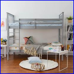 Panana 3ft Single Bunk Bed Wooden Pine Frame with Stair, Can Split into 2 Beds