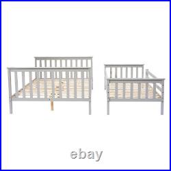 Panana Finished Solid Pine Wooden Triple Sleeper Bunk Bed Frame