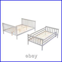 Panana Finished Solid Pine Wooden Triple Sleeper Bunk Bed Frame