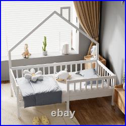 Pine Wooden Sleeper 1 Person Kids Tree House Bed Frame Children Slat Bunk Bed uk