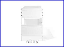 Pinewood Bunk Bed Storage 3ft EU Single 2 Person Kids Bedroom Wooden White Radon