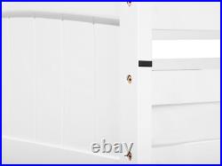 Pinewood Bunk Bed Storage 3ft EU Single 2 Person Kids Bedroom Wooden White Radon