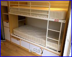 Platinum Wooden Bunk Bed With Storage White Beech Or Oak Brand New Kids Bunks