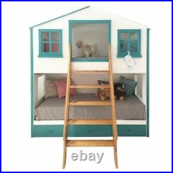 Playhouse Bunk Bed, traditional tree house with open windows and sturdy ladder