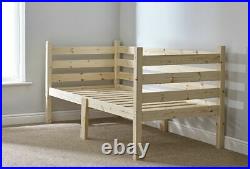 RIPVAN Day Bed 3ft Single Solid Pine Wooden Daybed HEAVY DUTY (EB45)