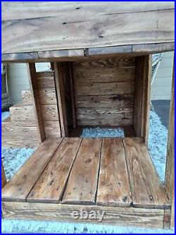 Raised Dog / Cat Bunk Bed Handmade From Reclaimed Wood