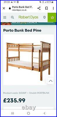 Robert dyas Port Bunk Bed. Adults And Kids