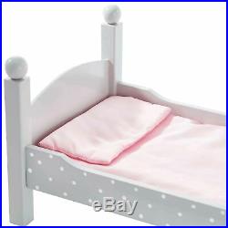 SOLD OUT Grey Doll Bunk Bed 18 Dolls Wooden Furniture Bedroom Toy Role Play TD