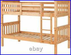Seconique Neptune 3ft Pine Bunk Bed Can be Used as Two Singles