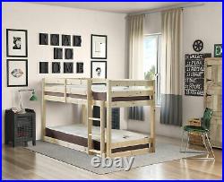 Shorty 2ft 6 Pine Bunk Bed, Heavy Duty, Short Length with Two Mattresses (EB131)