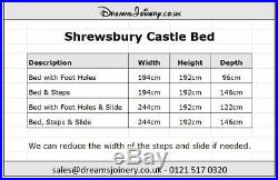 Shrewsbury Castle, Prince or Princess Bunk or Cabin Bed