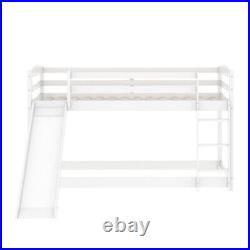 Single Bunk Twin Bed with Convertible Slide Ladder198L219.5W118.5H CM