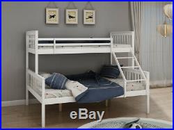 Single Double Bunk Bed Solid Pine Triple Sleeper Bedstead for Children Adults UK