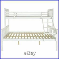 Single Double Bunk Bed Wood Solid Pine Triple Sleeper Kid Adult Bedstead Home UK