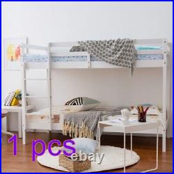 Single Triple Bunk Bed With Ladder, Kids Twin Sleeper, Solid Pine Wood Frame