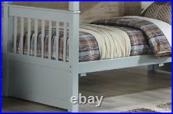 Single Wooden Bunk Beds With Storage Drawers New Grey or White Thomas Bunks