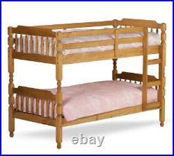 Single bed wooden bunk bed. Suitable for children and adults