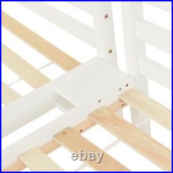 Solid Pine Wooden Bunk Bed Triple Sleeper Ladder Children 3FT Single Size ZQ