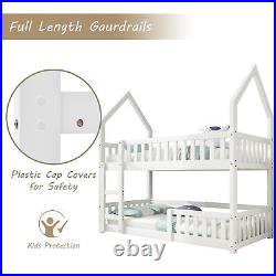 Solid White Wooden Frame 3ft Castle Themed Childrens Bunk Beds Frame only