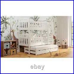 Solid Wood Triple Bunk Bed Noah For Kids Children Toddler Junior