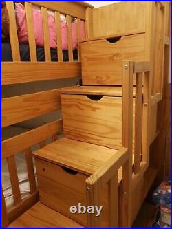 Solid wood bunk beds