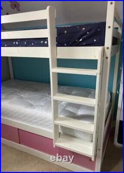 Storage Bunk Bed with Sliding Doors Storage Under Bed