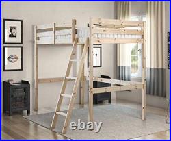 Strictly Beds and Bunks Celeste High Sleeper Loft Bunk Bed 4ft 6 Double Wooden