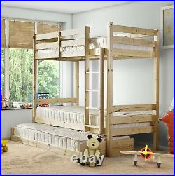 Strictly Beds and Bunks Everest 3ft Single Bunk Bed with Trundle Guested (EB91)