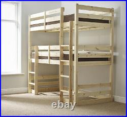 Strictly Beds and Bunks Fusion 3ft Single Heavy Duty Solid Pine Bunk Bed (EB70)