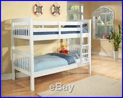 TOP QUALITY Brand New WHITE WOODEN BUNK BED, with Mattresses