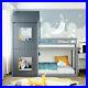 Treehouse_3FT_Single_Bunk_Bed_Wooden_Bed_Frames_Kids_Sleeper_House_Canopy_Grey_01_wrk