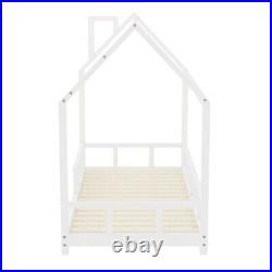 Treehouse Single Bunk Bed Pine Wooden Frame Kids Childrens Sleeper House Canopy