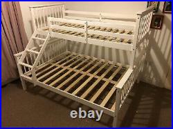 Triple Bed, Bunk Bed, Double Bed in White Hanna Kids