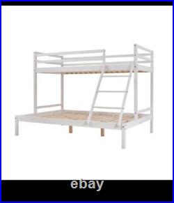 Triple Bunk Bed 3ft Single Bed 4ft6 Double Solid Pine Wooden Triple Sleeper Beds