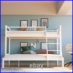 Adult Bunkbed 2ft 6 Small Single Wooden Pine bunk bed Includes 2x 15cm Sprung Mattresses