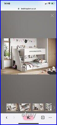 Triple Bunk bed with Storage & Mattresses