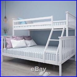Triple Detachable Bunk Bed Children Adult Kids 3 Person Solid Pine Bed Sleeper